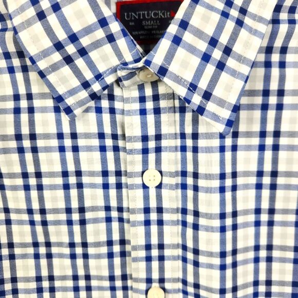 UNTUCKit Mens Allendale Slim Fit Long Sleeve Button Down Shirt Size Small - Picture 6 of 7